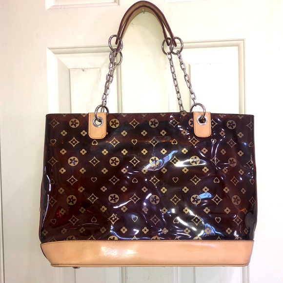 ❤️ PRETTY❤️Tote Bag Brown and Tan - Picture 1 of 4